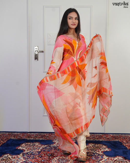 Paan Gala Elegance Kurti Set