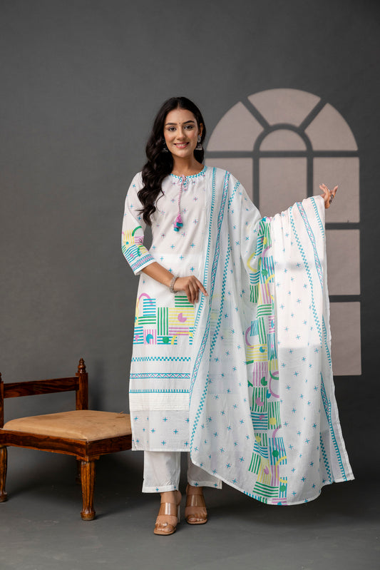 Artisanal Dori Kurti Set