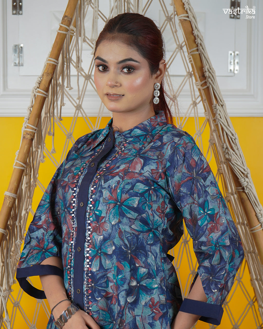 Trendy Short Kurti Palazzo Set