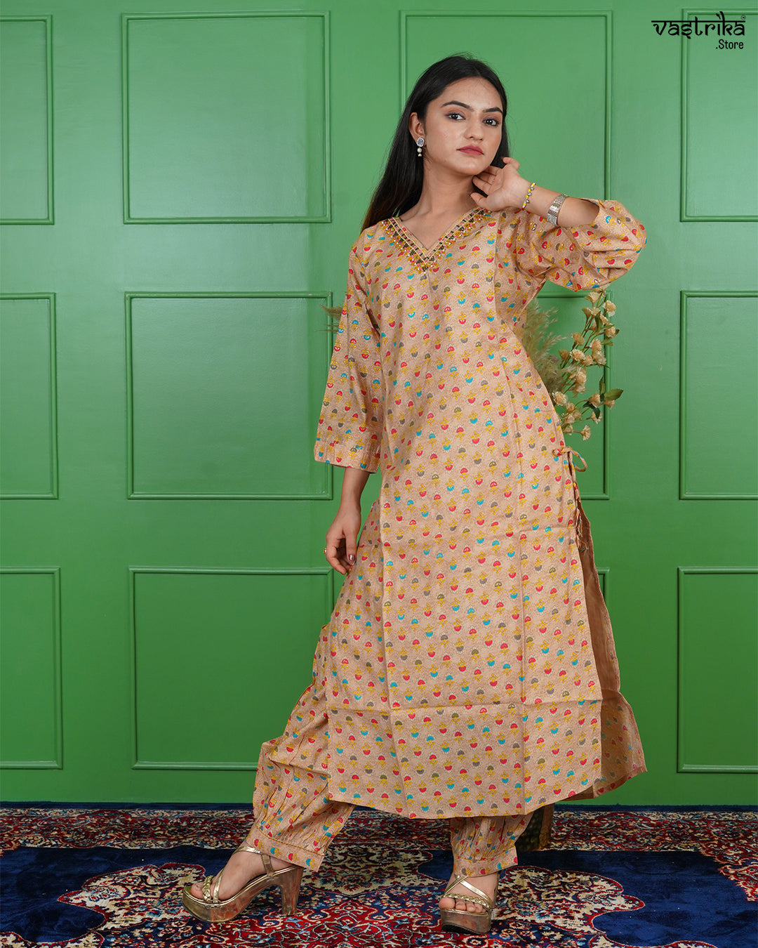 Silken Vibe Kurti Set