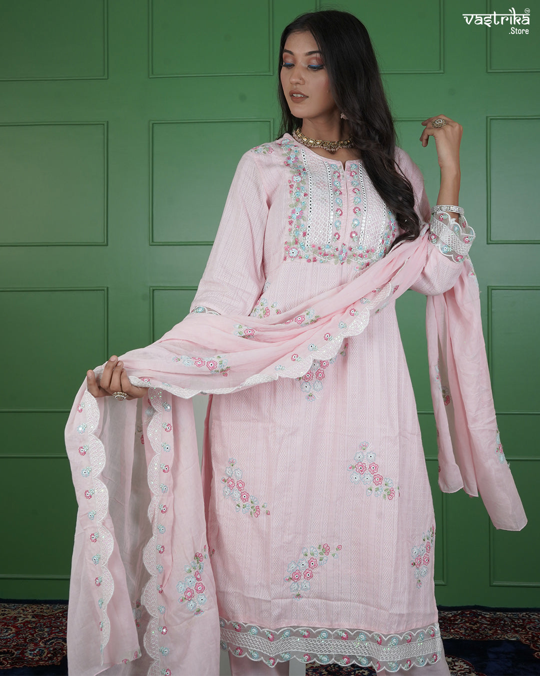 Banarasi Boota Kurti Set