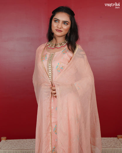 Elegant Banarasi Boota Kurti Set