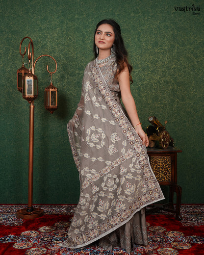 Printed Frock-Style Sharara Set – Effortless Ethnic Charm