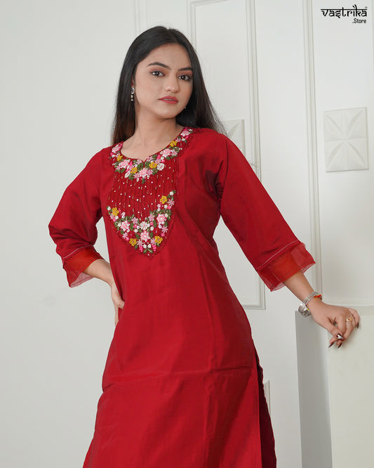 Organza Grace Kurti Set