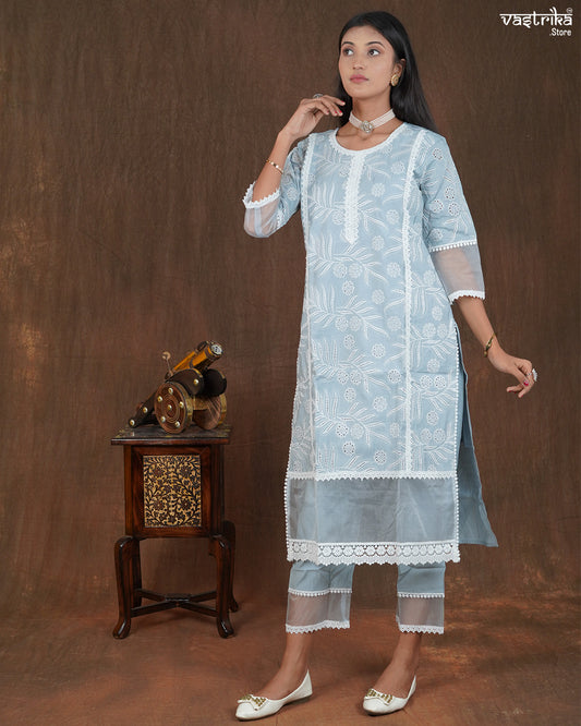 Pista Roman Silk Pakistani Work Suit Set