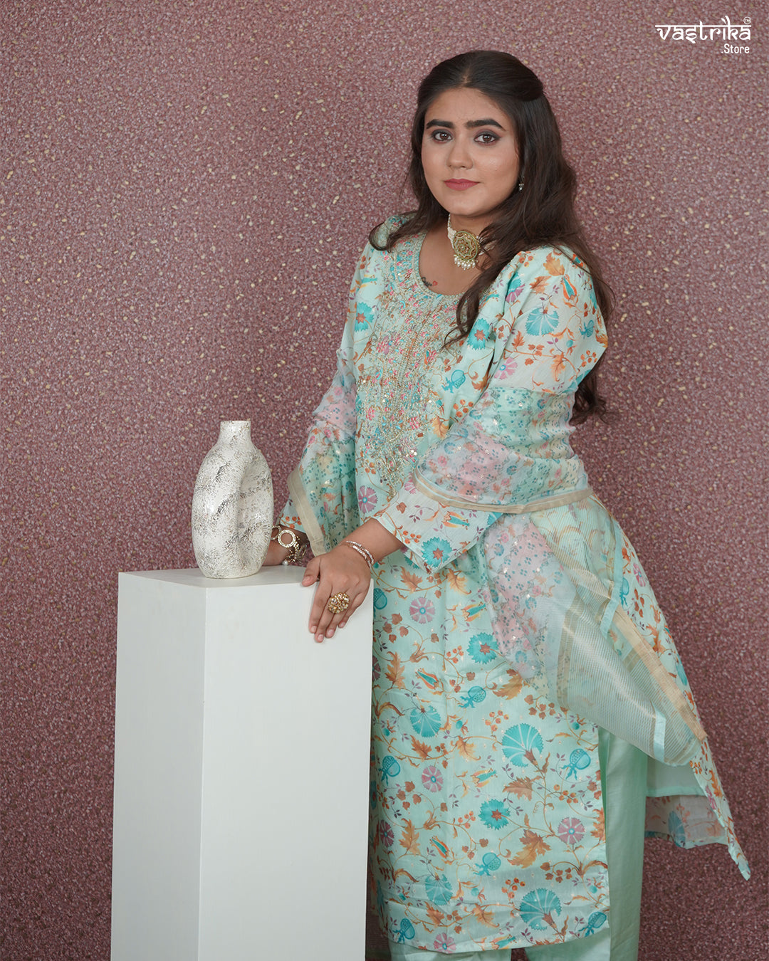 Subtle Shine Straight Kurti Set