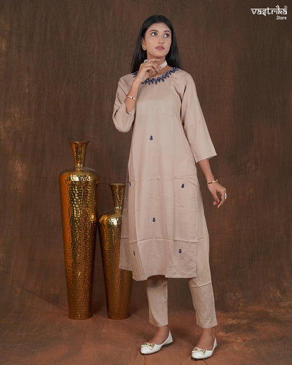 Noor Mirror Work Kurti Set