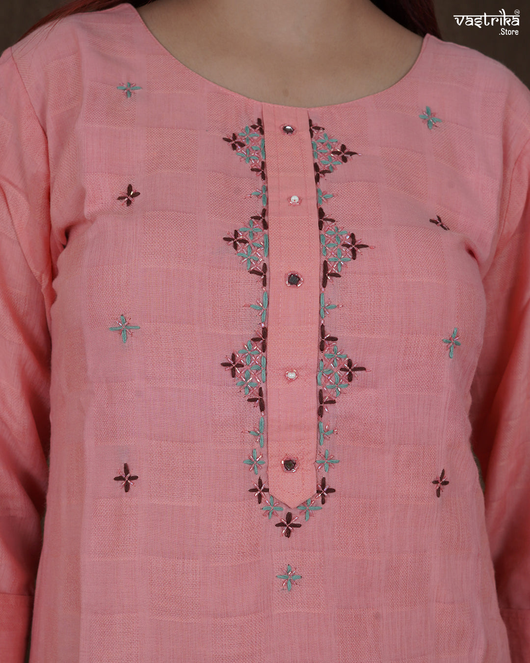 Meher Gath Kahdaai Kurti Set with Printed Dupatta