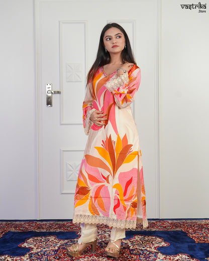 Paan Gala Elegance Kurti Set