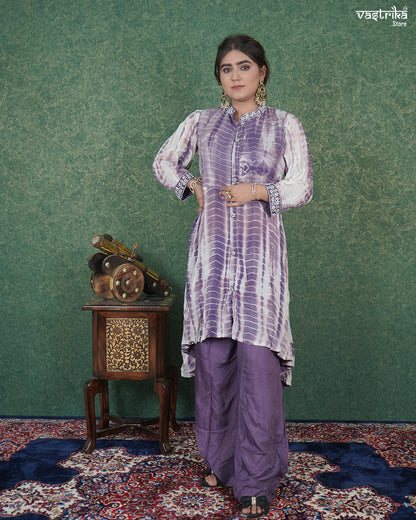 Shibori Print Coord Set with Hand Detailing