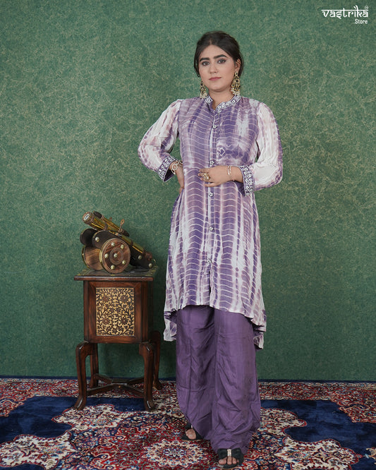 Shibori Print Coord Set with Hand Detailing