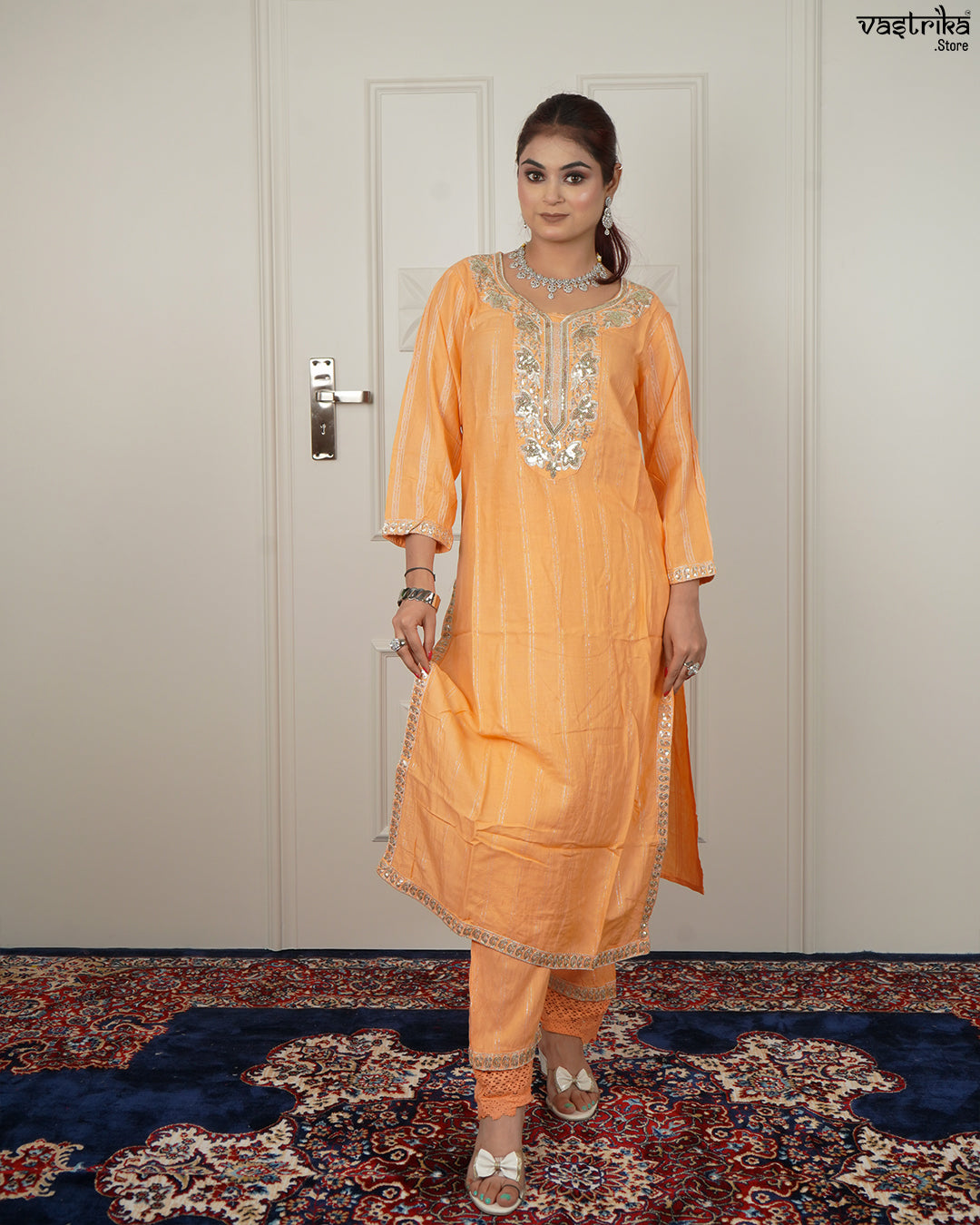 Elegant Jari Work Kurti Set