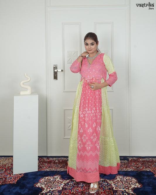 Mirror Work Frock Set