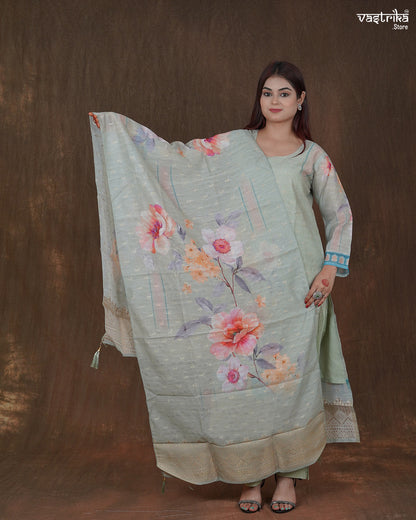 Saanvi Sequin Kurti Set with Banarasi Booti Dupatta