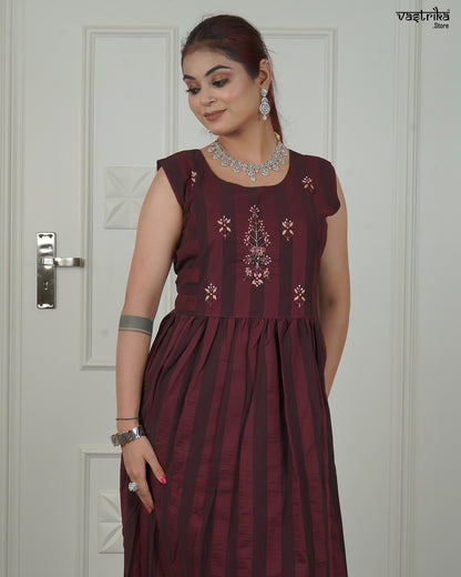 Contrast Charm Kurti Set