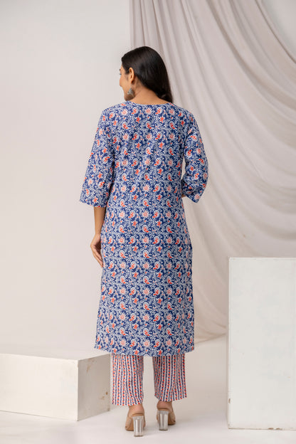 Printed Kurti with Sequence Work