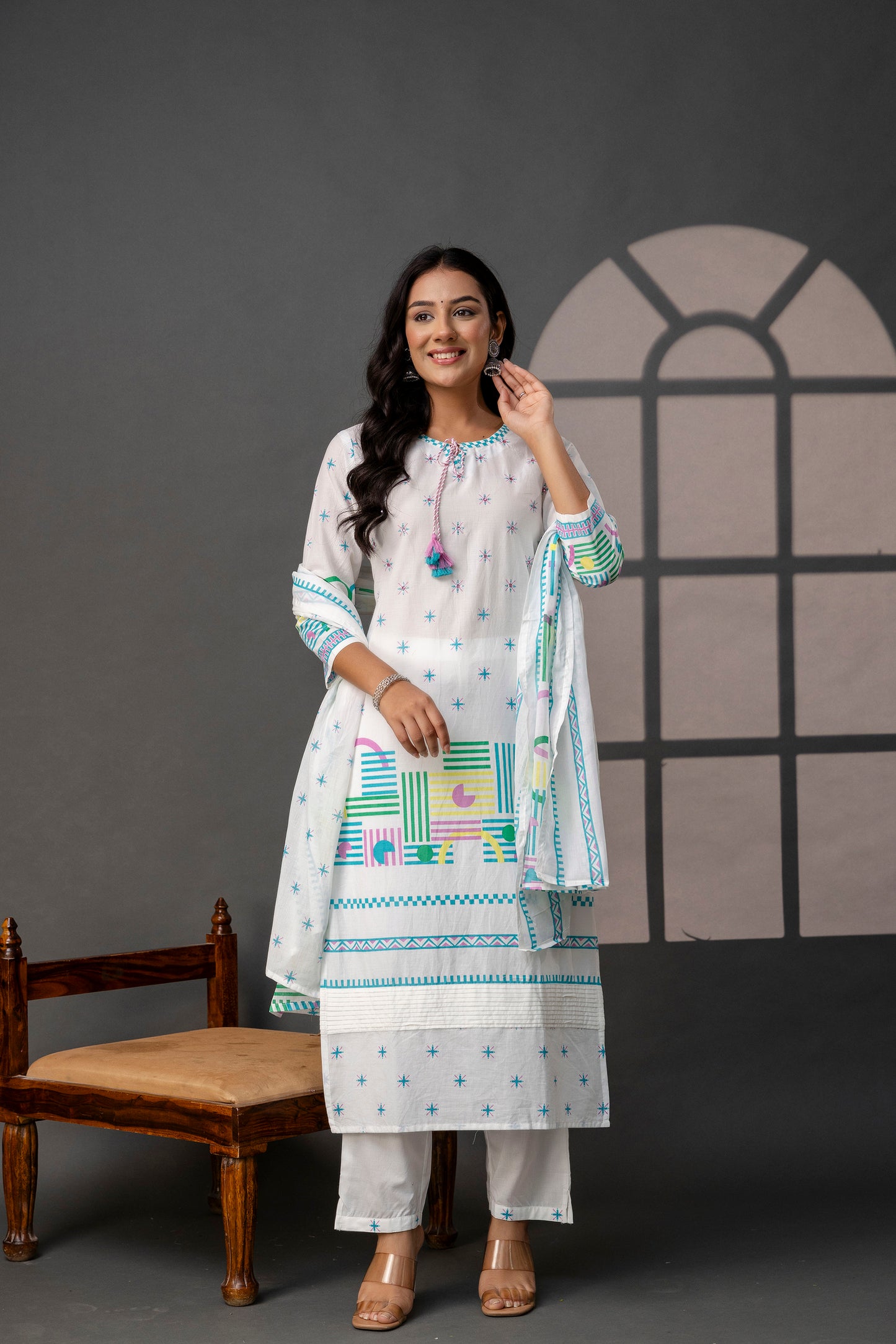 Artisanal Dori Kurti Set