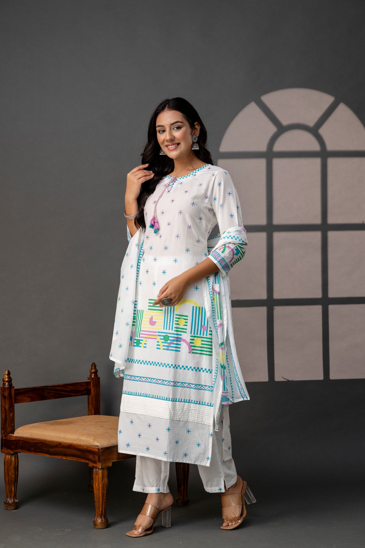 Artisanal Dori Kurti Set