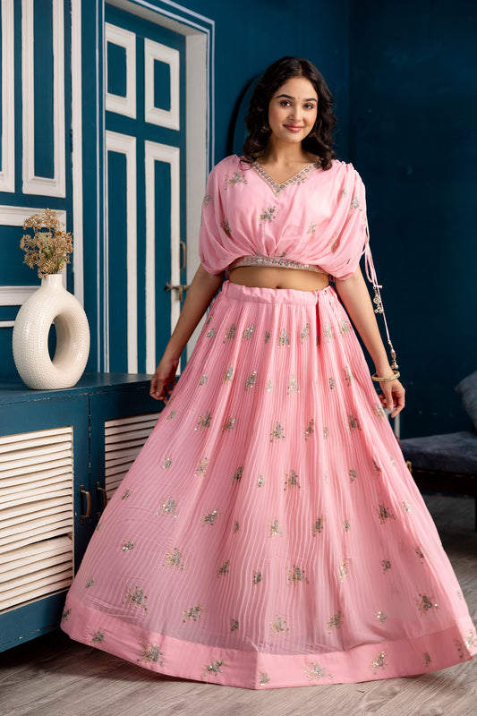 Embroidered Royale Crop Set