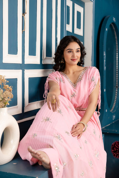 Embroidered Royale Crop Set