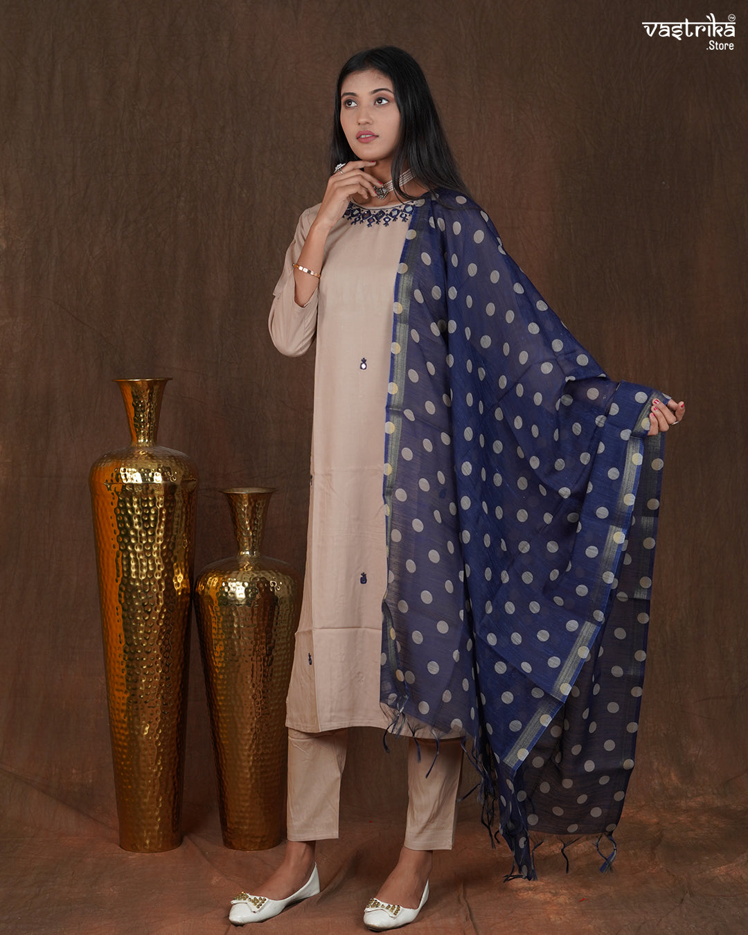 Noor Mirror Work Kurti Set