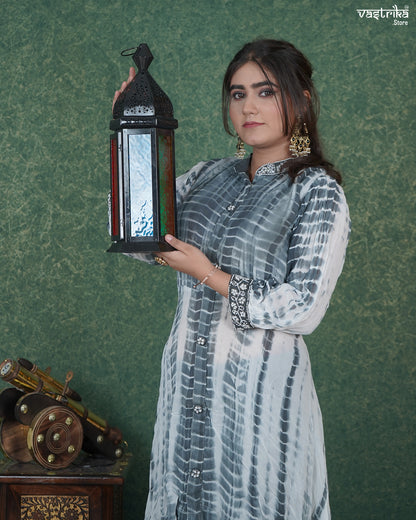 Shibori Print Coord Set with Hand Detailing