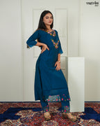 Organza Bloom Kurti Set