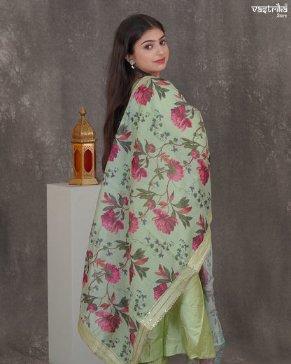 Border Bloom Frock Set