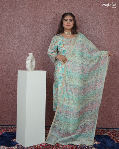 Subtle Shine Straight Kurti Set