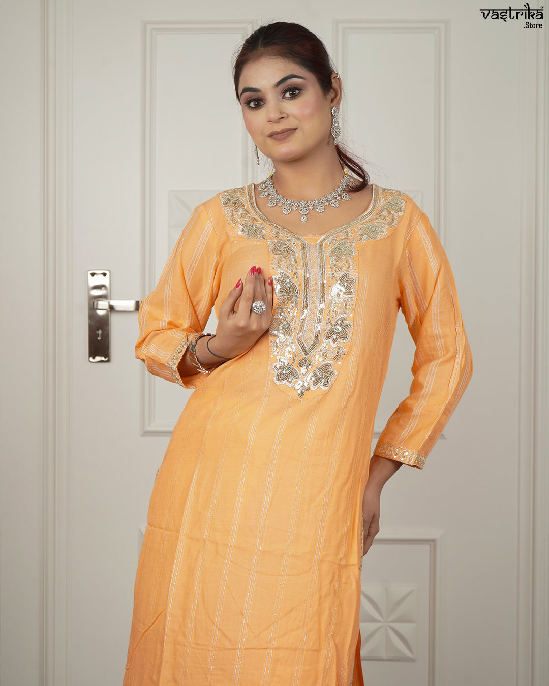 Elegant Jari Work Kurti Set