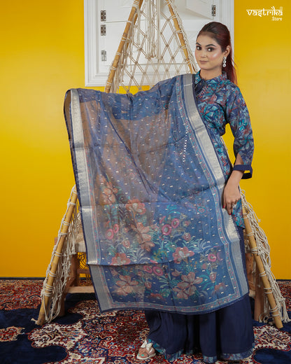 Trendy Short Kurti Palazzo Set