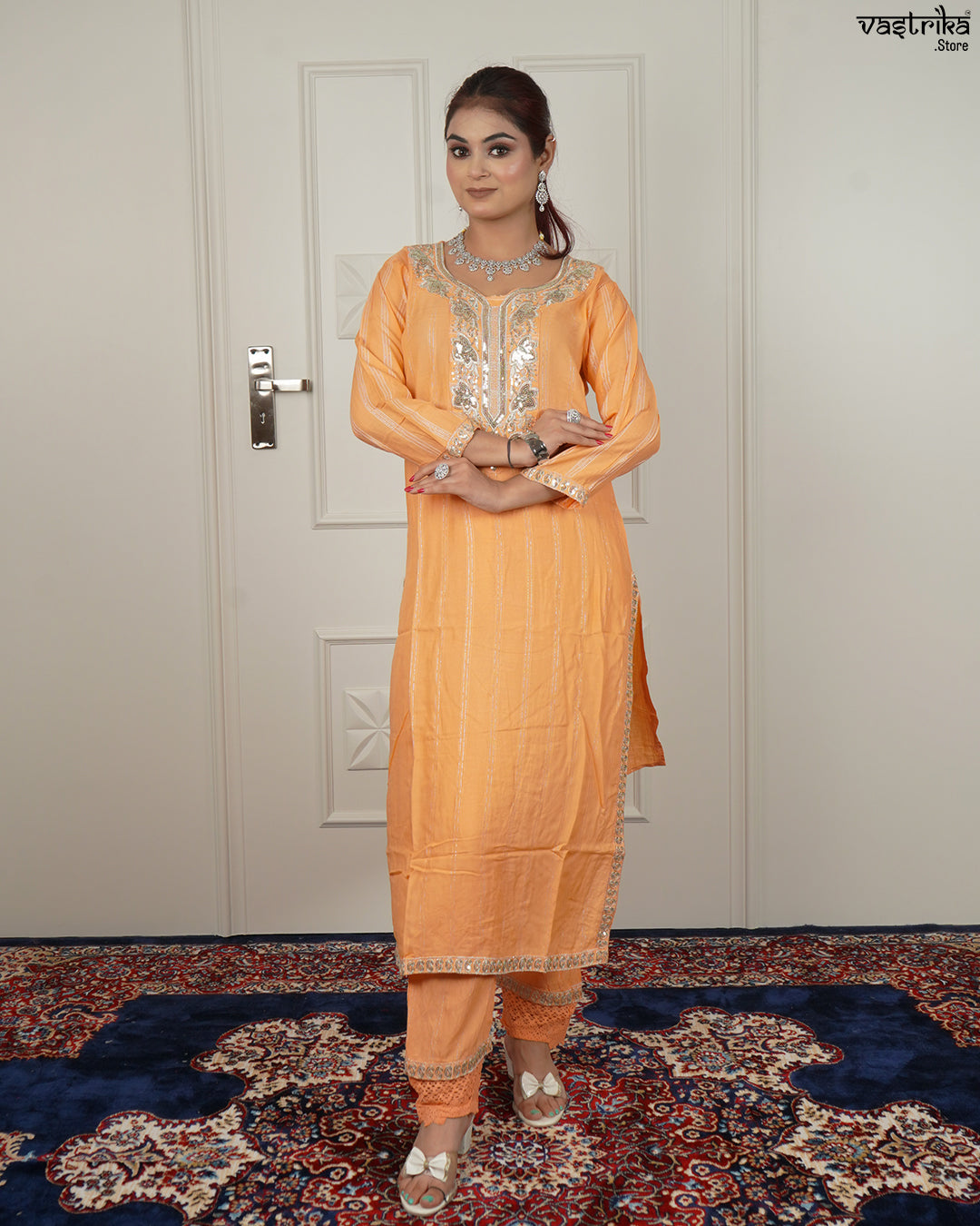 Elegant Jari Work Kurti Set
