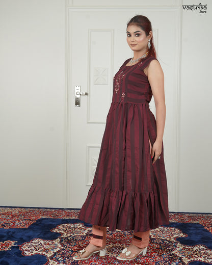 Contrast Charm Kurti Set