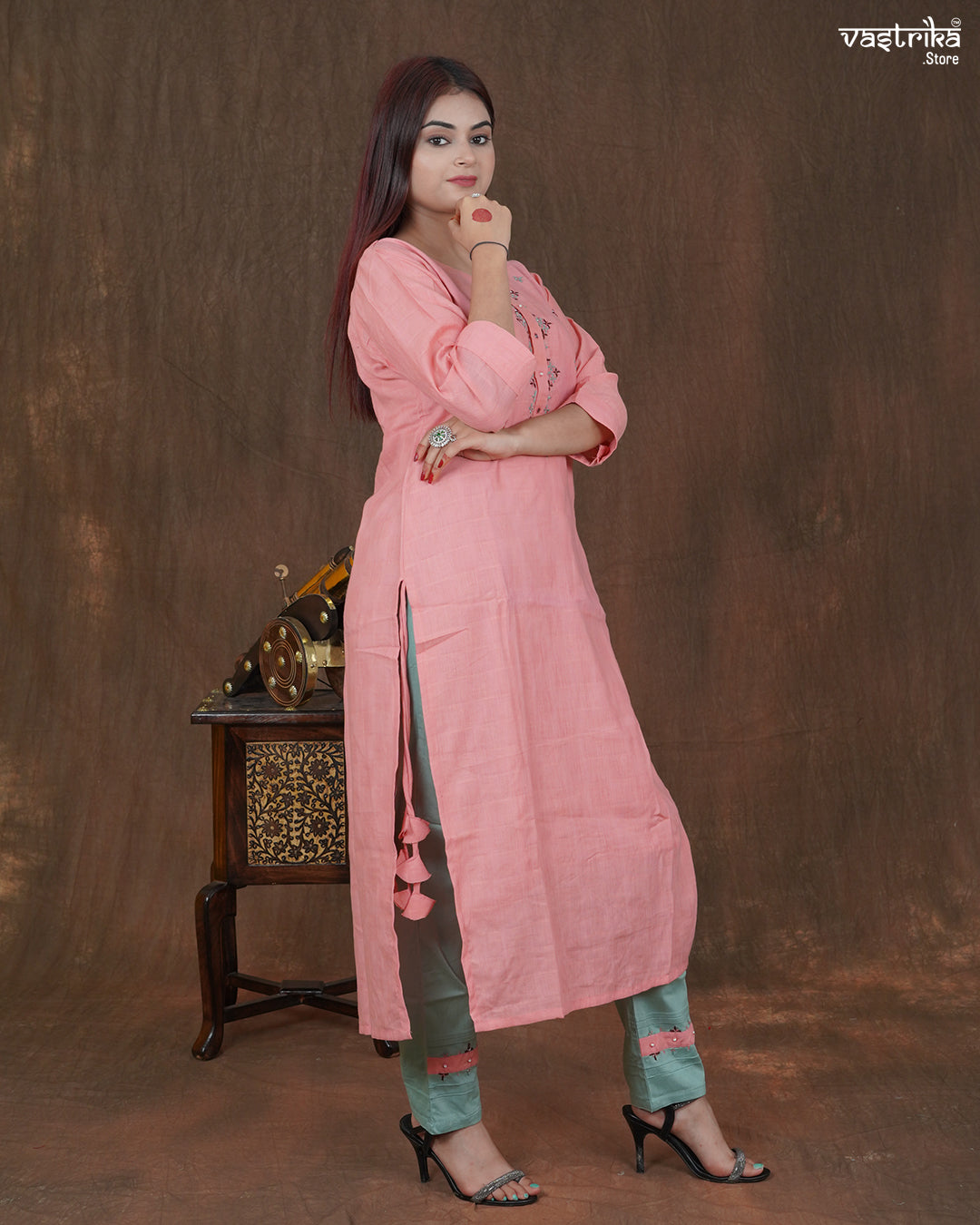 Meher Gath Kahdaai Kurti Set with Printed Dupatta