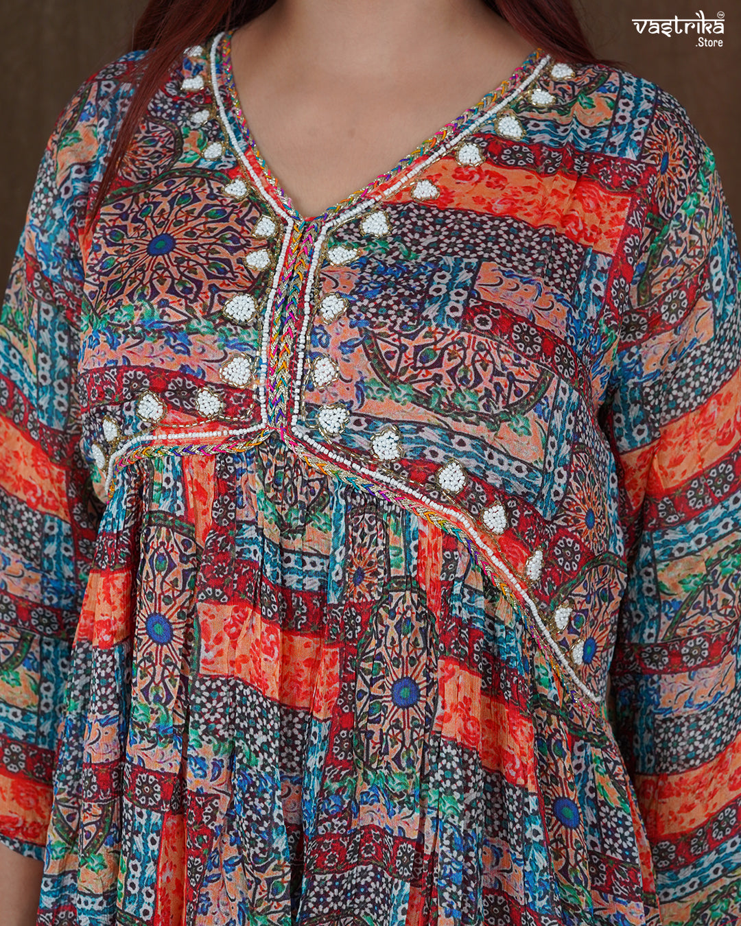 Alia Cut Kurti Set with Chiffon Dupatta