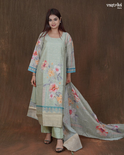 Saanvi Sequin Kurti Set with Banarasi Booti Dupatta