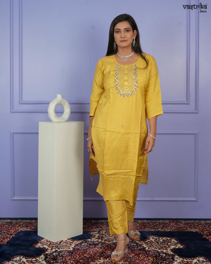 Elegant Handworked Kurti Set