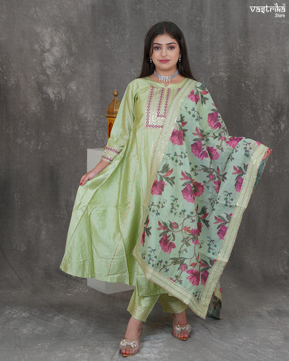 Border Bloom Frock Set