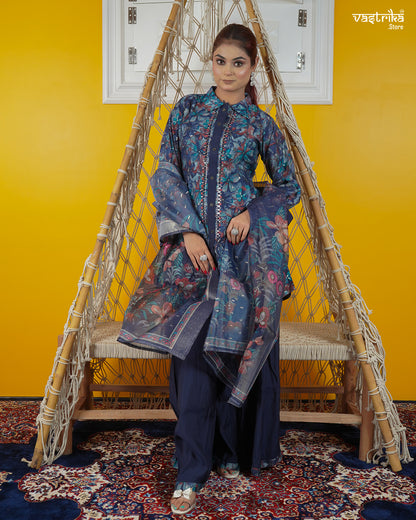 Trendy Short Kurti Palazzo Set