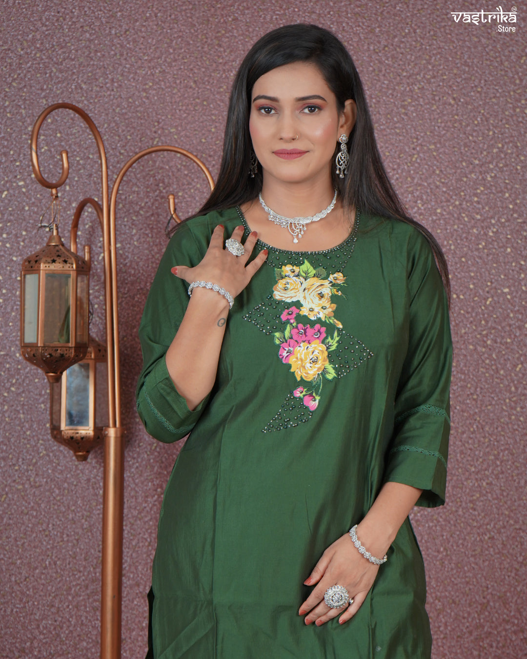 Handworked Patchwork Kurti Set