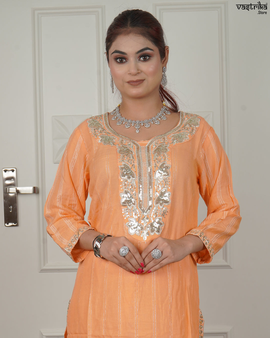 Elegant Jari Work Kurti Set