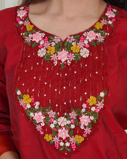 Organza Grace Kurti Set