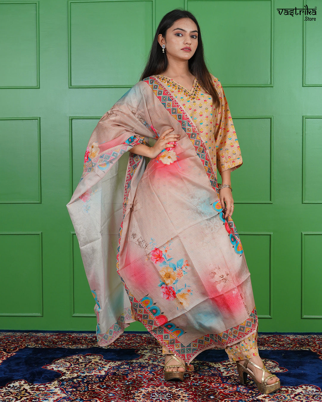 Silken Vibe Kurti Set