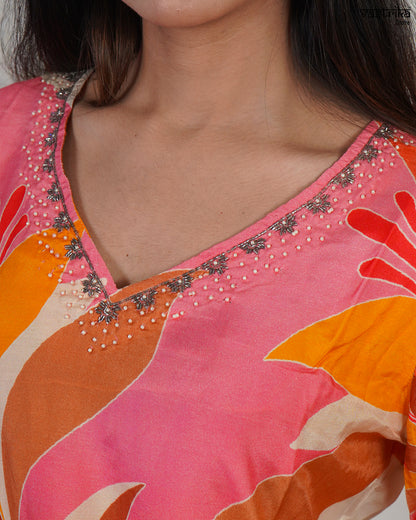 Paan Gala Elegance Kurti Set