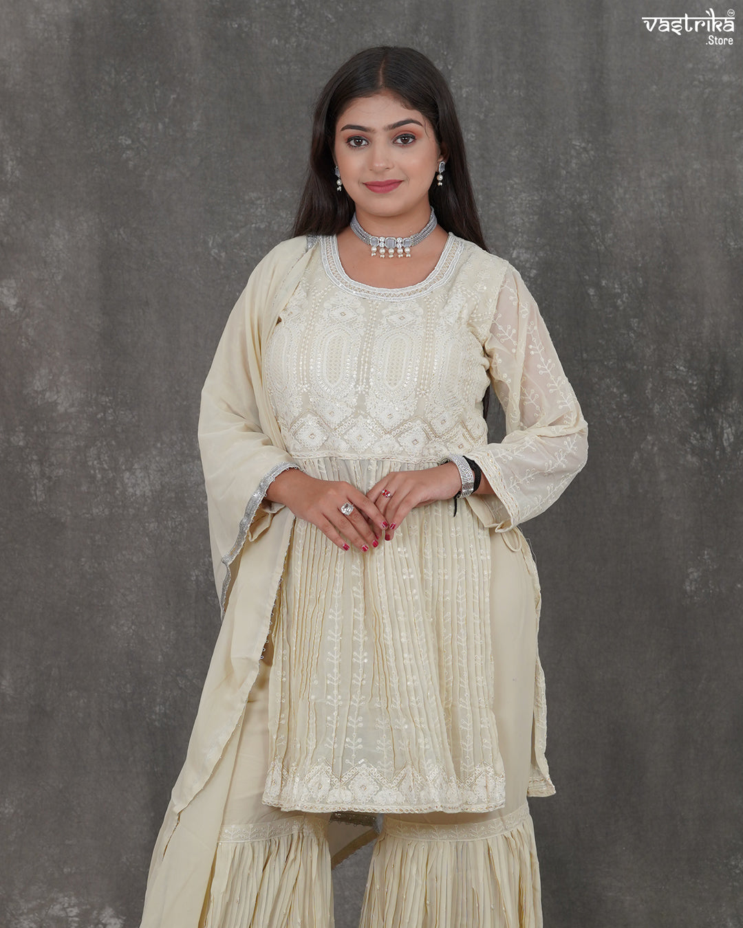 Noor-e-Chikan Sharara Set