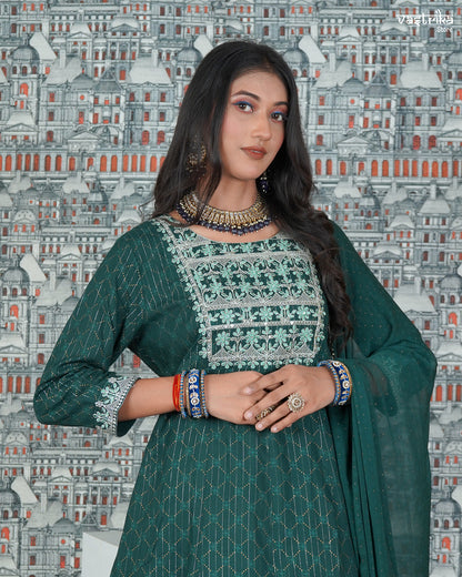 Resham Embroidered Kurti Set