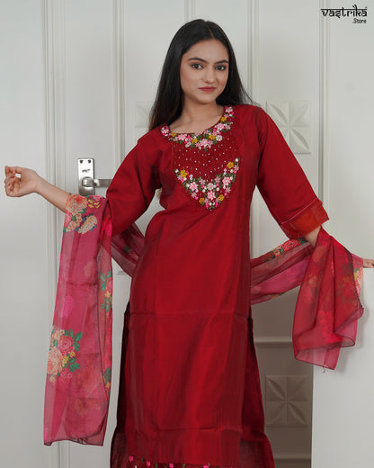 Organza Grace Kurti Set