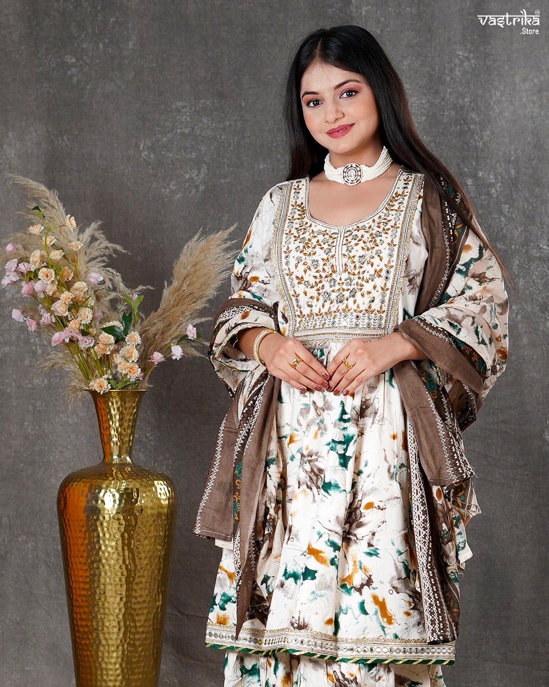 Ryon Cotton Kurti with Sharara & Dupatta