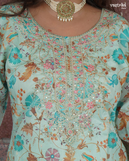 Subtle Shine Straight Kurti Set