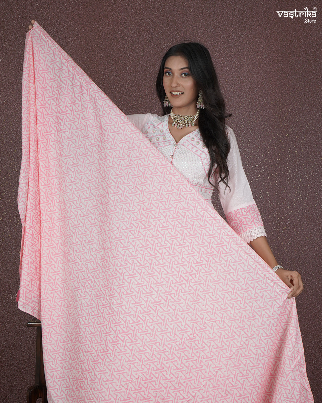 Resham Embellished Frock Suit Set